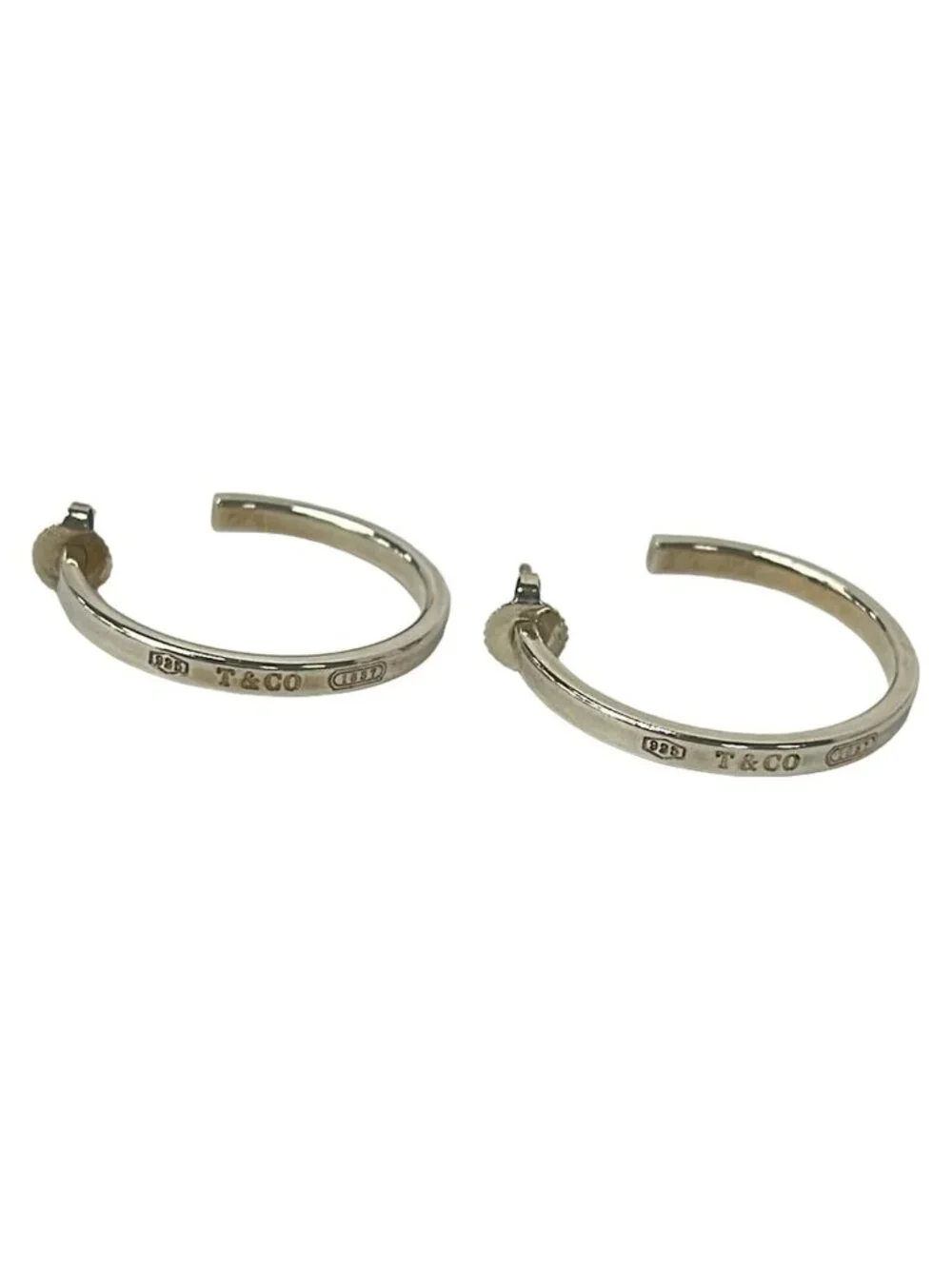 Tiffany & Co Earrings 1837 Silver